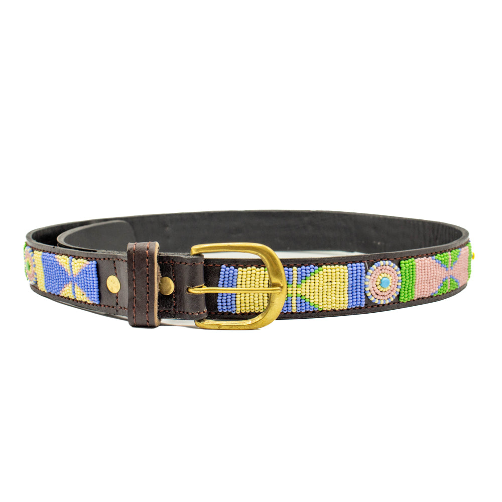 Ceinture en perles et cuir Gigi Charlie