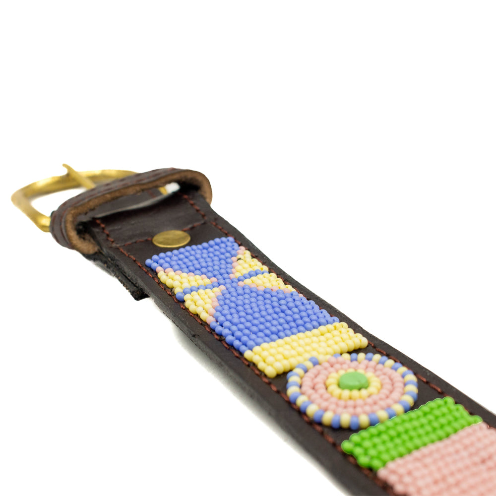 Ceinture en perles et cuir Gigi Charlie