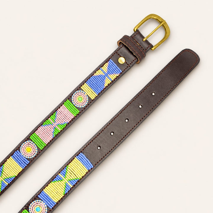 Ceinture en perles et cuir Gigi Charlie