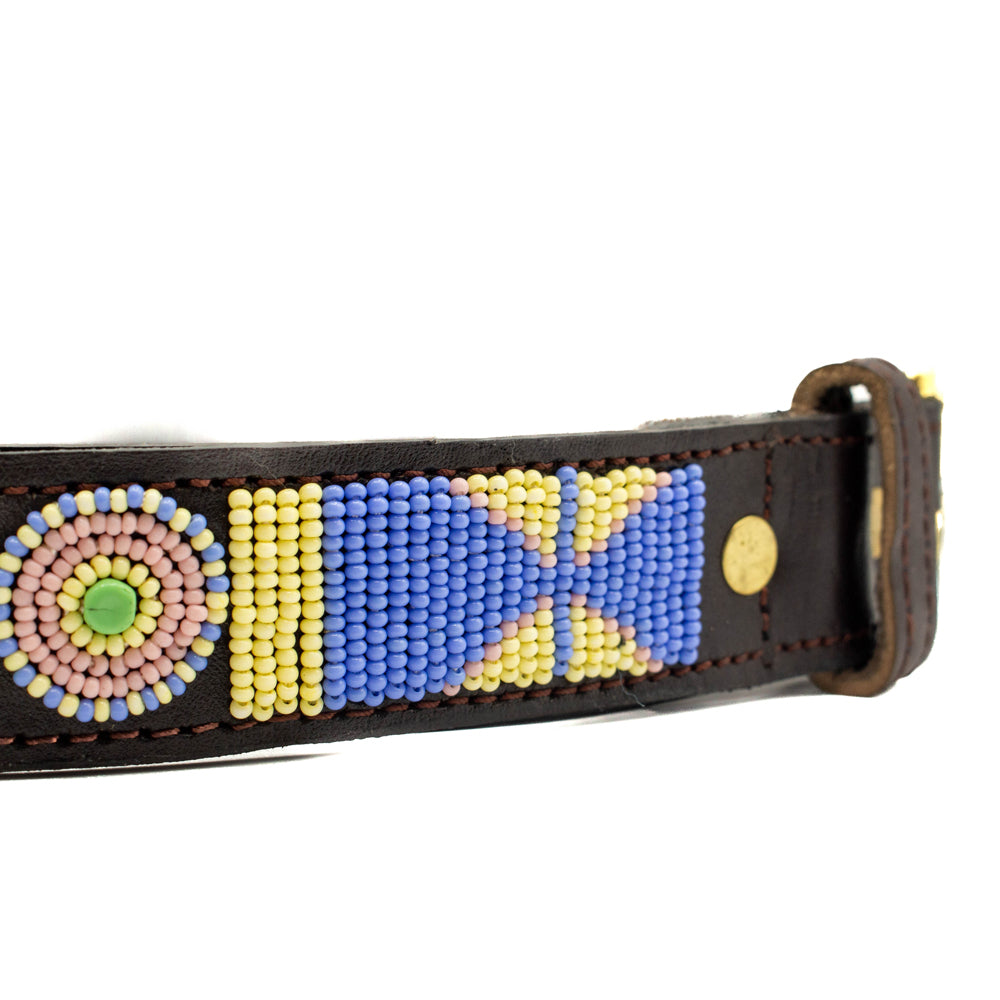 Ceinture en perles et cuir Gigi Charlie