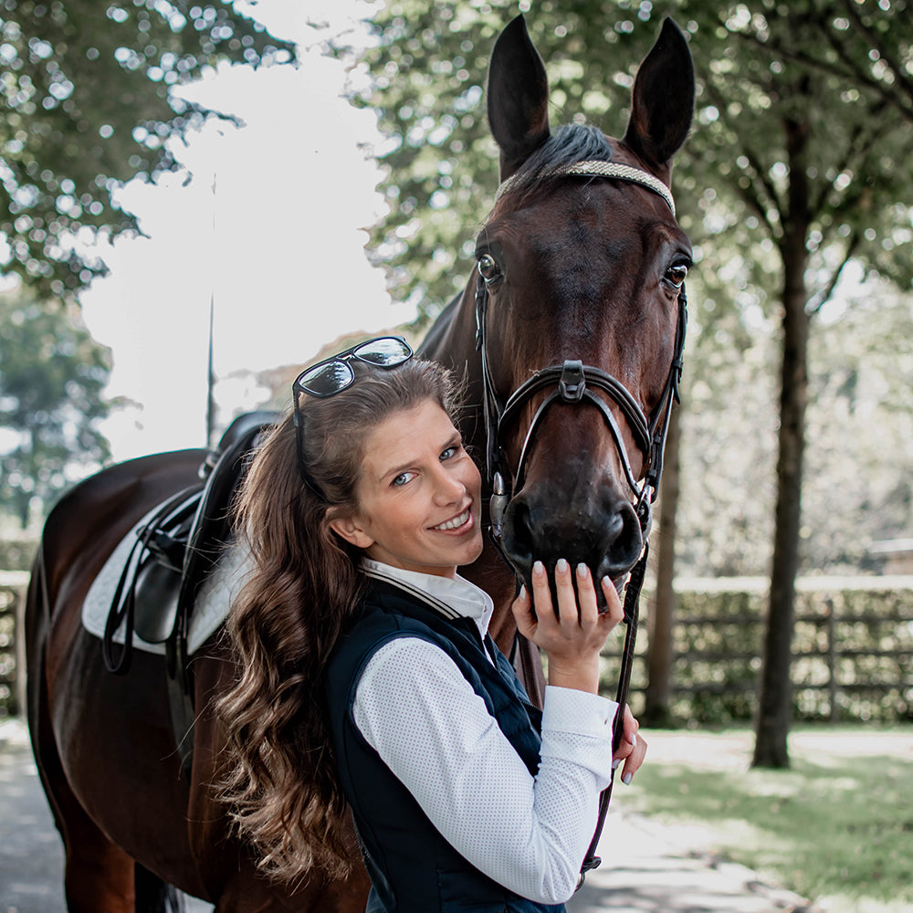 Frontal cheval en perles et cuir Gigi Coast