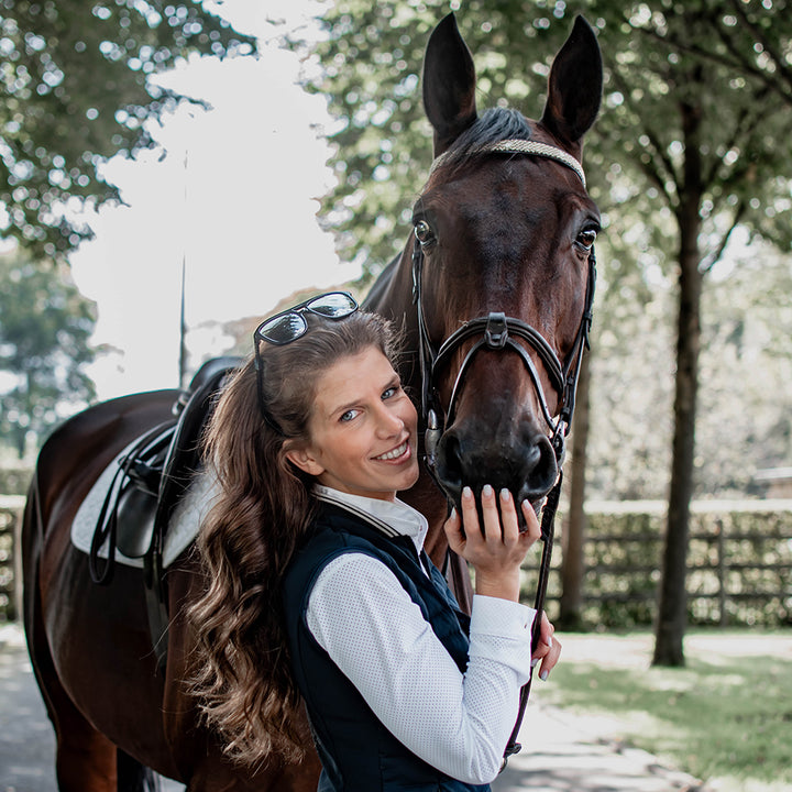 Frontal cheval en perles et cuir Gigi Coast