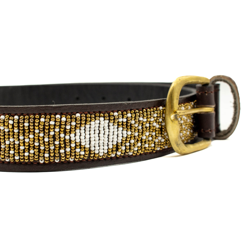 Ceinture en perles et cuir Gigi Coast