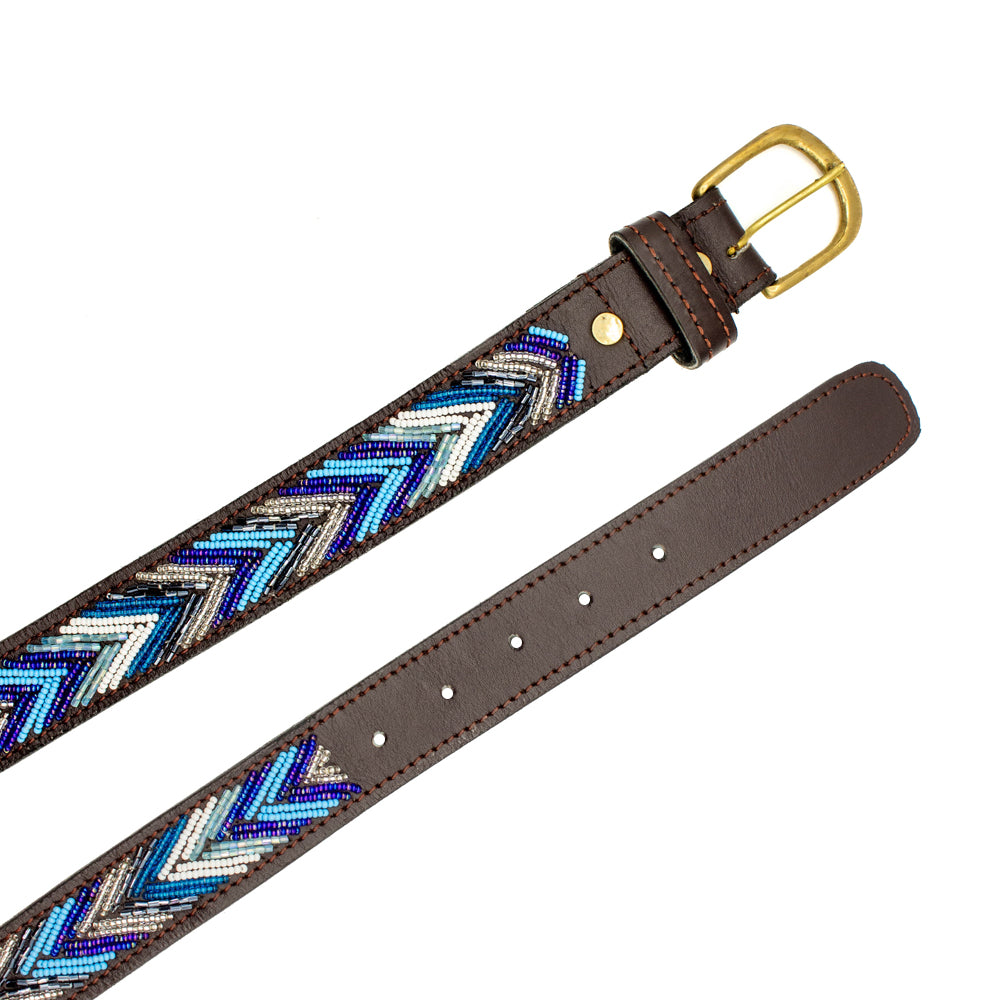 Ceinture en perles et cuir Gigi Dito