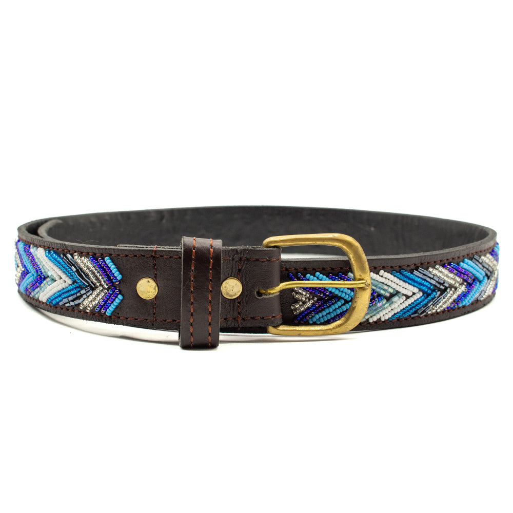 Ceinture en perles et cuir Gigi Dito