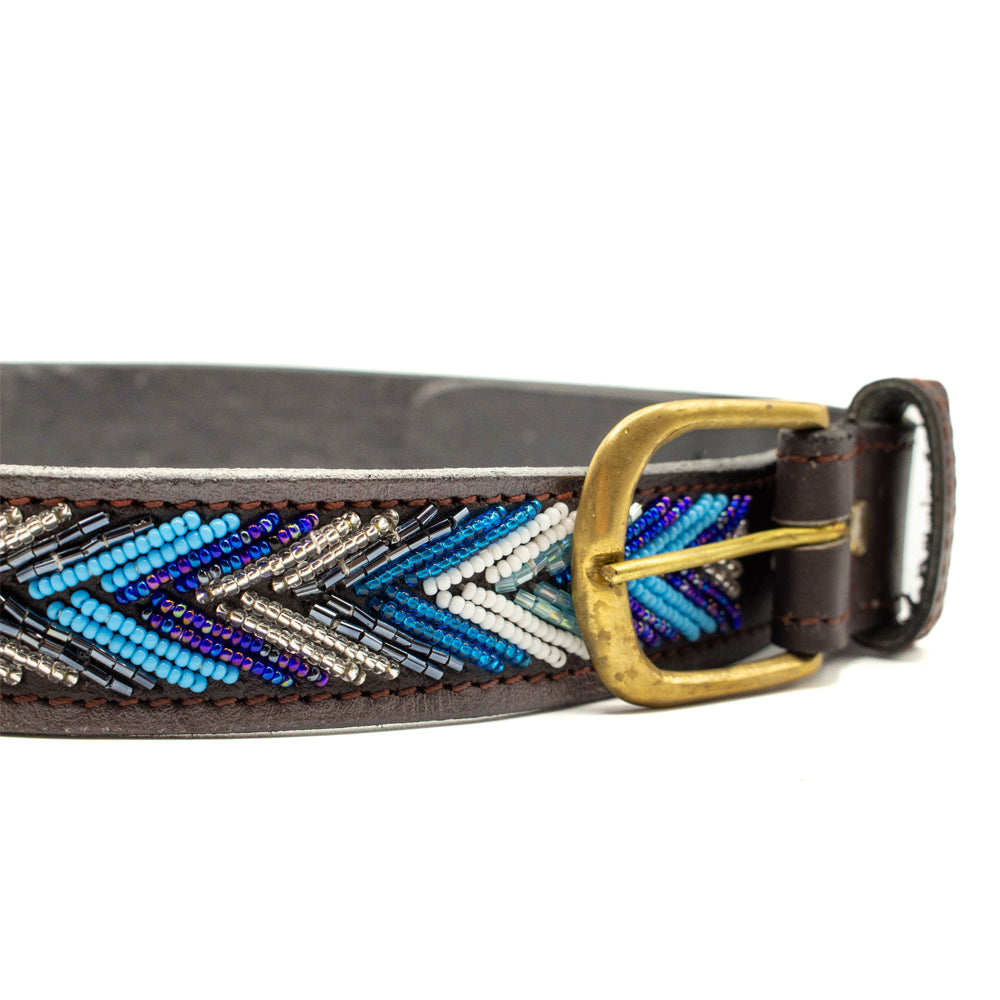 Ceinture en perles et cuir Gigi Dito