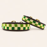 Charger l'image dans la galerie, Collier pour chien en perles et cuir Gigi Lime