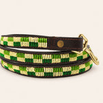 Load image into Gallery viewer, Laisse pour chien en perles et cuir Gigi Lime