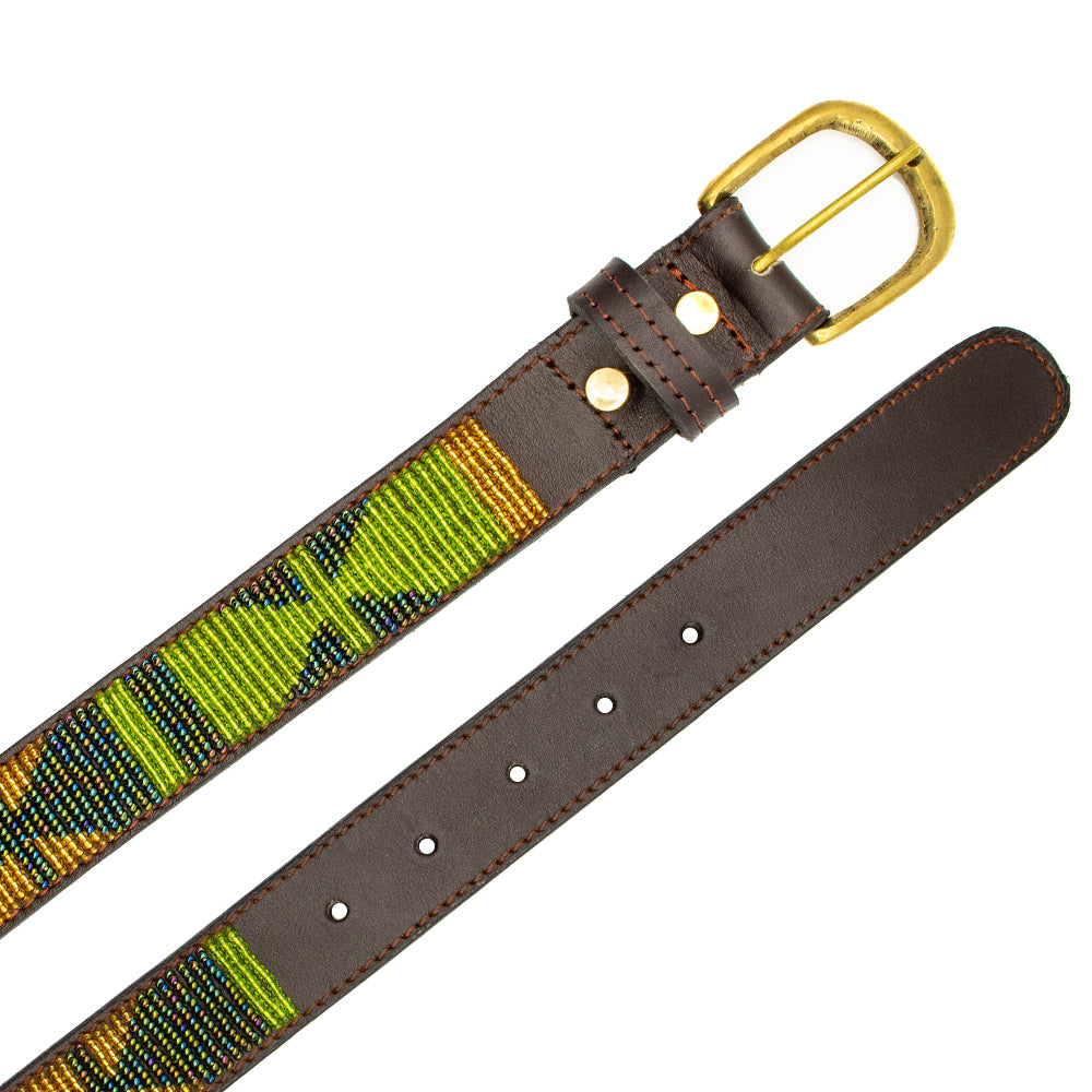 Ceinture en perles et cuir Gigi Rudy