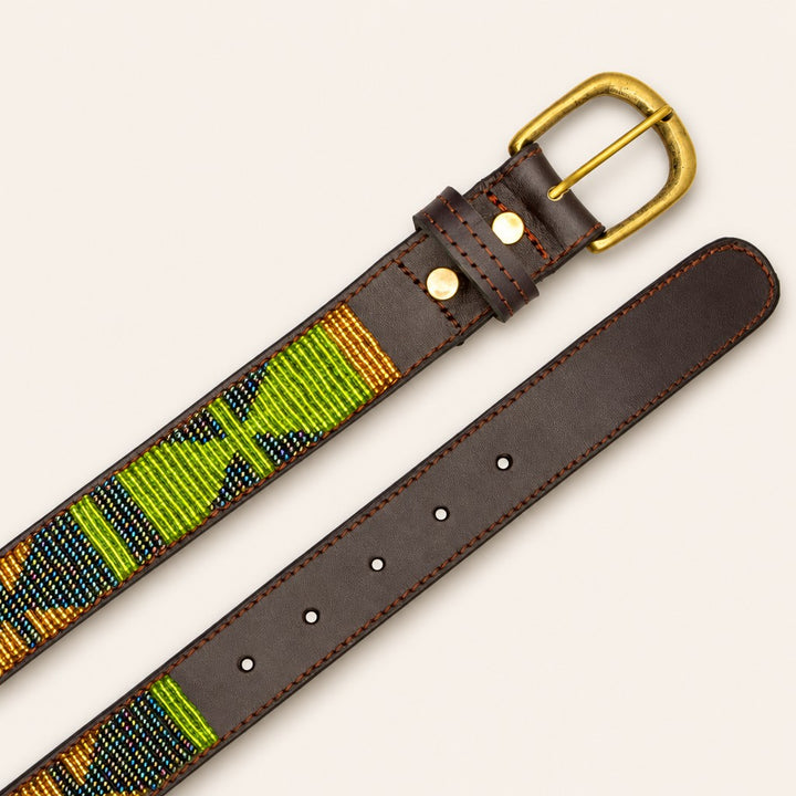 Ceinture en perles et cuir Gigi Rudy