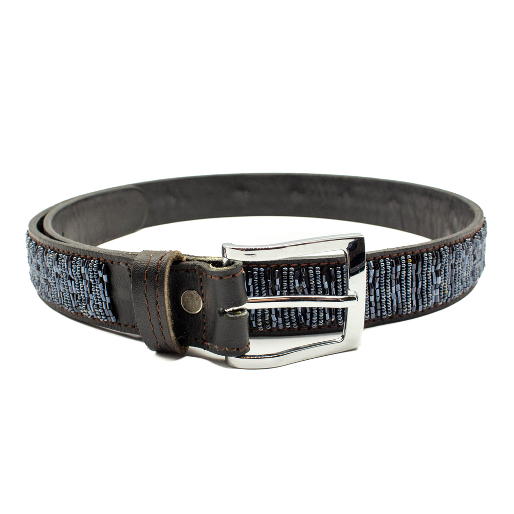 Ceinture en perles et cuir Gigi Nova