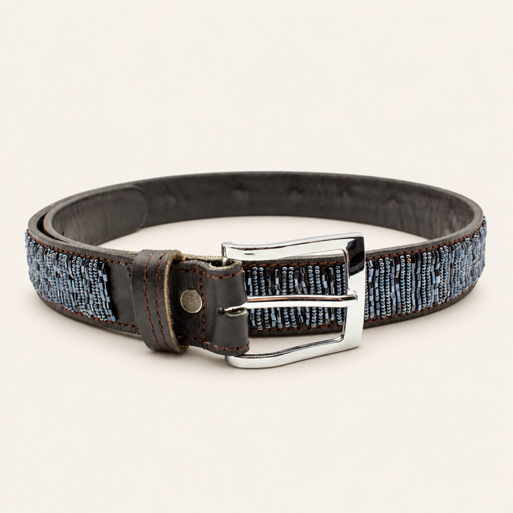 Ceinture en perles et cuir Gigi Nova