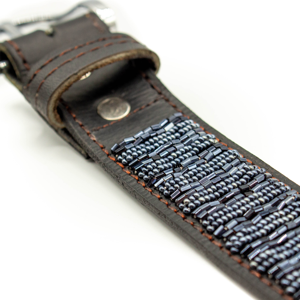 Ceinture en perles et cuir Gigi Nova