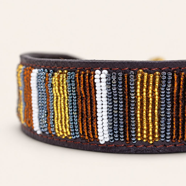 Collier pour chien en perles et cuir Gigi Titan